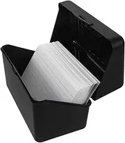 WEKAMOS Memo Paper Holder Index Card Organizer Compact Storage Box for Office School and Home