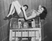 Seeburg Jukebox Model M100C From 1952 8" - 10" B&W Photo Reprint