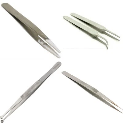 Jewelry Beading Tweezers Set Tool for Gem Holding & Bead Craft