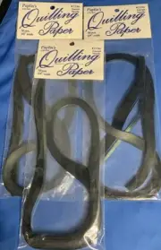 Paplin’s QUILLING PAPER - 1/8 Inch 50pcs EMERALD METALLIC 2196 Set Of 3 Pks NEW