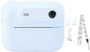 Instant Print Camera,1080P HD Instant Cameras,2.4 Inch Screen Portable Travel Print Digital Camera with MP3 & Game Functions for Teens Toddlers (Blue)