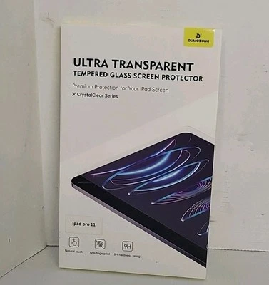 Crystal Clear Ultra Transparent Tempered Glass Screen Protector iPad Pro 11"