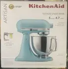 Kitchen Aid Artisan 5 Quart Tilt Head Stand Mixer Mineral Water Blue