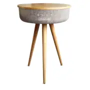 Dakota Side Table with Bluetooth Speaker & Wireless Phone Charger