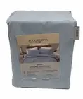 KOOLABURRA By UGG Oasis Cooling OEKO 4 PC Queen Sheet Set Chambray Blue - New