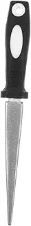Totority Half Round File Fishhook Sharpener Adamas Material Portable Hook Sharpener Comfortable Grip for Detailed Work