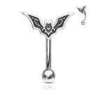 Bat Top 316L Surgical Steel Eyebrow Ring Rook Daith Snug Piercing 16G