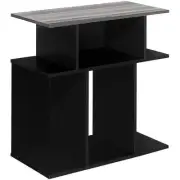 Accent Table Side End Nightstand Lamp Living Room Bedroom Laminate Black