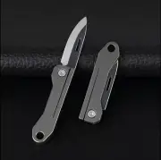 Mini Small Keychain Keyring Folding Knife Escape Rescue Emergency Pocket Scouts