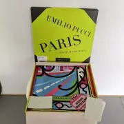 EMILIO PUCCI Large format scarf Made in Italy FIRENZE Blue 2205 R