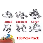100 Pcs Dental Sectional Contoured Metal Matrices Refill Matrix Band Ledge