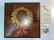 Reuge Music Box, Wreath With Bow "Silent Night" Limited Edition Christmas NEW