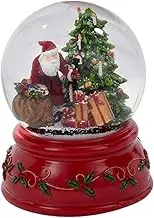 Nutcracker Toys Santa Claus 100MM Resin Christmas Water Snow Globe Plays Holiday Song