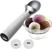 Ice Cream Scoop, Active Heating Thermostatic Ice Cream Scooper, Ip67 Water Proof Easy Scooping for Hard Ice Cream Heavy Duty Durable Design, Easy Clean, for Gelato, Sorbet.