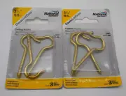 SolidBrass Ceiling Hooks 2 9/16" CEILING HOOKS (BRAND NEW UNOPENED 6 Total)