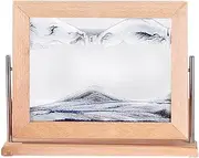 Vibhgtf Flowing Sand Painting - Movable Dynamic Sand Picture with Wooden Frame | Square Sand Art Liquid Motion Abstract Soft Moving Sand Painting for Adults and Children