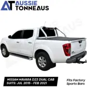 Clamp On Pro Tonneau Cover for Nissan Navara D23 Dual Cab [Jul 15 to Feb 21]w/SB (for: Nissan)
