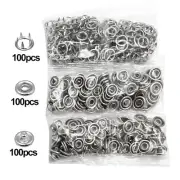 Add a Professional Touch to Your Clothes with 100 Set Grommet Eyelet Button