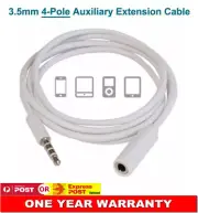 AUX 3.5mm Earphone Headphone Audio Extension Cable for iPhone 6 6+ 5 5S 5C 4 4S