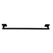 Barelli Rigoni 600mm Matte Black Single Towel Rail - 600mm