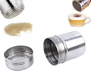 Steel Chocolate Shaker Icing Sugar Powder Cocoa Flour Coffee Sifter Cooking Tools Lid Chocolate Shaker Cocoa Practical and Clever