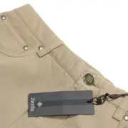 Zanella NWT 5 Pocket Jean Cut Pants Size 34 US Solid Light Tan Cotton Blend