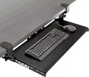 Keyboard Tray under Desk Pull Out with Extra Sturdy C Clamp Mount System, 27 ...