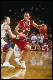 Guard Mark Dickel UNLV Rebels moves the ball as Fresno State Bulld- Old Photo