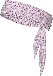 Men's Double Sided Sports Scarf with Bow Tie for Running Yoga
