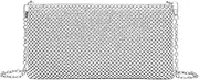 [Generic] Women's Sparkling Rhinestone Evening Bag Crystal Bridal Clutch Purse Crossbody Bag for Party Prom Wedding