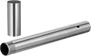 Sewroro Decorative Certificate Storage Tube, Stainless Steel Diploma Tube, Birth Certificate Protector Sleeve, 11.81 Inch Silver Document Holder for Home