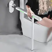 Foldable Handrail Grab Bars, Wall Mounted Toilet Safety Support, Anti Slip Shower Assist Aid, Toilet Grab Bar,Bathroom Safety Handrails for Elderly Pregnant Women Disabled(White)