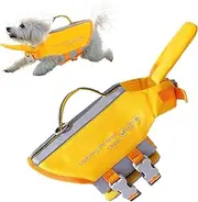 Puppy Life Vest, Small Dog Swim Jacket, Reflective Safety Vest with Non-Slip Design, Rescue Handle and High Flotation for Small to Large Dogs (Pet Lifesaver)