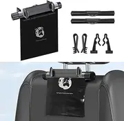 Roller Type Trash Can, Car Trash Bag Hanging with Phone Holder Mount, Aluminium Alloy Rotating Store Design Car Trash Can Bin, Waterproof Car Trash Can with Bag for Car, Travel and Camping (Gray)