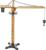 DIYEAH Construction Trucks Diecast Model Crane Truck for Interactive Educational Site Vehicle with Manual Lifting Mechanism and Realistic Features for Creative Play and Early Learning
