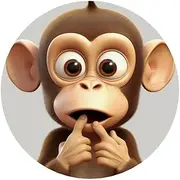 The Silent Monkey Acrylic Fridge Magnets Round Magnetic Refrigerator Sticker Funny Cute Refrigerator Decorative Magnets for Fridge Office Whiteboard Kitchen Cabinets Locker