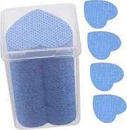 HAKIDZEL Nail Polish Removal Wipes 200pcs Soft Cotton Pads for Lash Glue Supplies Heart Shape