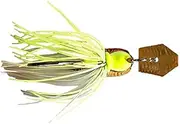 KASUMIDESIGN KDS5 Chatterbait, Wake Chatter, 1/2 oz, White Chart Lure
