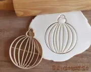 New Bauble Ball Tree Christmas Cookie Cutter Pastry Fondant