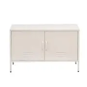 Artiss Buffet Sideboard Metal Cabinet - BASE White