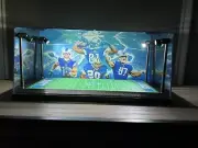 Detroit Lions Custom 2-card PSA display case with LED lights - Barry Sanders!