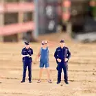 3x 1/64 Cops and Men Figures Model Trains Architectural Layout Micro Landscape S