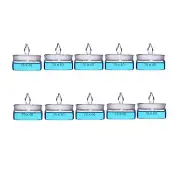 Lab Weighing Bottle Weighting Low Form Borosilicate Glass W/Ground Stopper 10Pcs