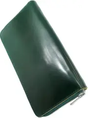 Green Cordovan Long Wallet Men s Wallet Horse Leather Horse Leather Genuine