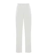 Fabiana Filippi Bead-Embellished Elasticated Waistband Trousers IT42 White