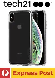 iPhone XR ShockProof Anti-Scratch Slim Case - Tech 21 Pure Clear / Pure Tint