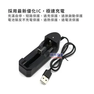 Long Ding USB鋰電池充電器 (LP-UCR01) 適用10440 14500 16340 18650