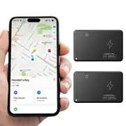 Wallet TrackerRechargeable Thin Card Works with Apple Find My App