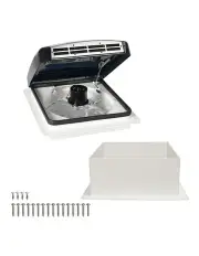 [Manan] Caravan Roof Vent 12V Hatch Air Exhaust Fan in White