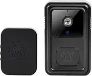 Snblzhef Wireless WiFi Doorbell Camera Video Two-Way Intercom Doorbell Smart Home Voice Change Doorbell Night Vision Camera Black